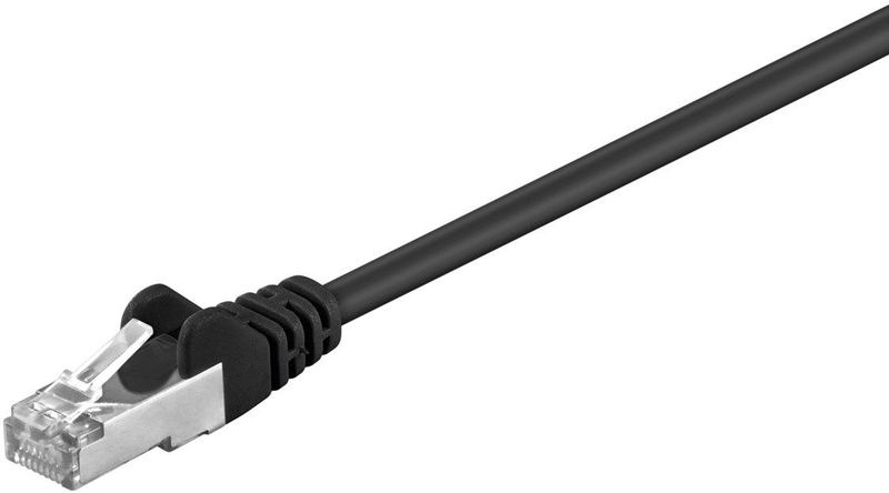 CAT 5e Patchkabel, F UTP, schwarz