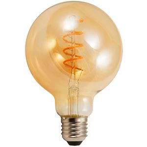 LED Filament Globelampe McShine ''Retro'' E27, 4W, 280lm, warmwei&#223;, goldenes Glas