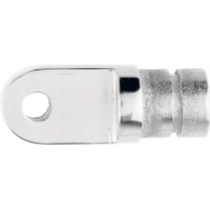 Rohrendst&#252;ck, Lasche, 19mm, Edelstahl A4