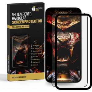 6x 9H Panzerglas f&#252;r iPhone 14 Pro FULL COVER HD KLAR mit Montagerahmen echtes Tempered Glass Panzerfolie Displayschutz Schutzglas Schutzfolie Screen-Protector