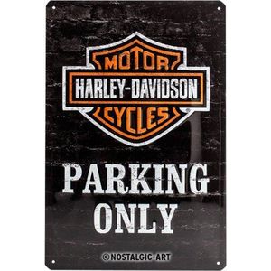 Nostalgic-Art - Blechschild 20 x 30cm - Harley-Davidson - Parking Only