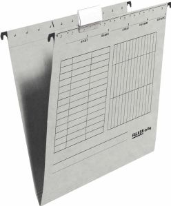 H&#228;ngemappe UniReg Kraftkarton 230g qm seitlich offen grau
