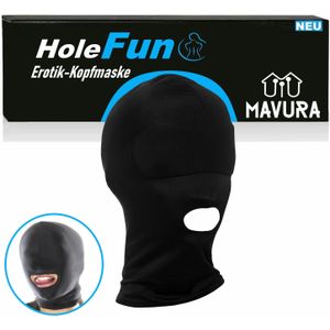 HoleFun Kopfmaske Bondage Fetisch SM BDSM Sex Spielzeug Maske Mund&#246;ffnung 1-Loch