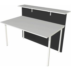 Anbau-Theke Atlantis2 Grundtheke 2-seitig gerade 135x92x108 wei&#223; anthrazit