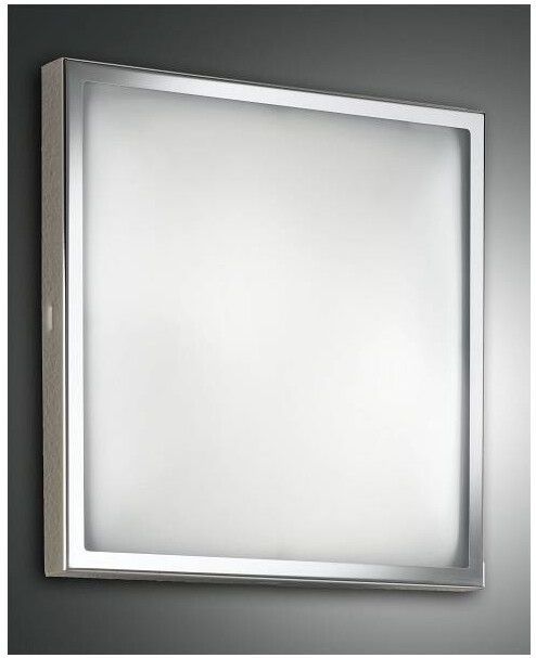 Fabas Luce Osaka LED Deckenleuchte LED 1x24W Metall und Glas Verchromt