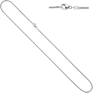 JOBO""42776""Zopfkette 333 Wei&#223;gold 1,0 mm 45 cm Gold Kette Halskette Wei&#223;goldkette Karabiner