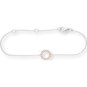 JuwelmaLux Armband 925 000 Sterling Silber rosé vergoldet mit Zirkonia JL10-03-1732