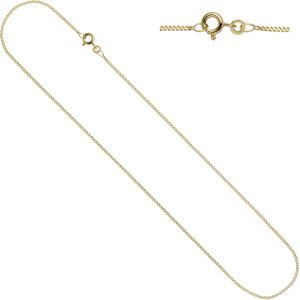 JOBO""42803""Panzerkette 333 Gelbgold 1,3 mm 40 cm Gold Kette Halskette Goldkette Federring