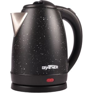 Skive Edelstahl-Wasserkocher 1,7L schwarz Wasserkessel Teekocher Teekessel