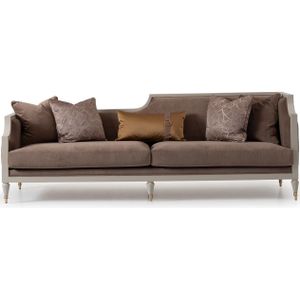 Viersitzer Sofa 4 Sitzer Stoffsofa Braun Polstersofa Sofas Wohnzimmer
