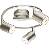 Comore Led Strahler Metall Nickel Matt, 3X Led