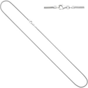 Schlangenkette 585 Wei&#223;gold 1,6 mm 42 cm Gold Kette Halskette Wei&#223;goldkette