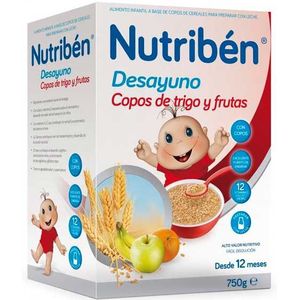 NutribÃ©n Breakfast Flakes Wheat Wheat Fruit 750g