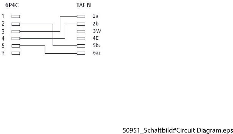 TAE-N-Anschlusskabel (International Pinout) 4-polig