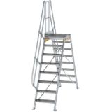 MUNK &#220;berstieg 60° inkl. einen Handlauf, Stufenbreite 600mm, 2x8 Stufen