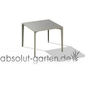Tisch Allsize 91x91cm- Keramik (dunkelgr&#252;n haselnuss)