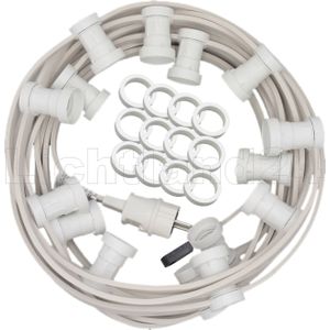 Profi E27 Illu Lichterkette 60 M 60 Fassungen - wei&#223;