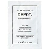 Depot 500 Beard Mustache Specifics No 501 Pro-Vitamin B5 Beard Shampoo - Moisturizing And Clarifying, 10 Ml