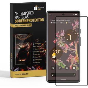 1x 9H Panzerglas f&#252;r Google Pixel 6 FULL COVER Displayschutz Schutzglas Panzerfolie Schutzfolie Hartglas Displayglas Tempered Glasfolie Sicherheitsglas Echtglas