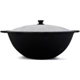 Gusseisen Kasan 8L NAMANGAN Deckel Campingtopf Kazan WOK Kessel Camping BBQ Asia
