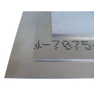 B&amp;T Metall Aluminium Blech-Zuschnitt hochfest 7075, blank gewalzt natur | 5,0mm stark | Gr&#246;&#223;e 30 x 60 cm (300 x 600 mm)
