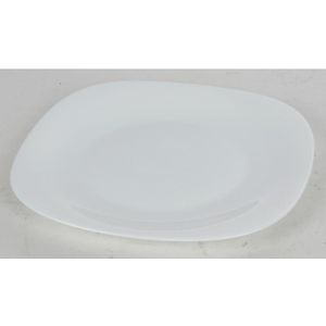 24x Teller Wei&#223; Flach Servierplatte Essen Speisen Untersetzer Geschirr Tisch Neu