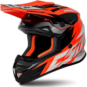 Crosshelm Cup Two, Cassida orange fluoreszierend, wei&#223;, schwarz, grau