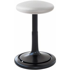Sitz- und Stehhocker Classic regular 42-64cm skai Kunstleder schwarz wei&#223; schwarz