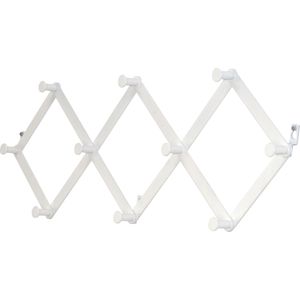 Variable Metall Wandgarderobe ""Christin"", wei&#223;
