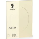 Passpartoutkarte Coloretti B5 oval VE=5 St&#252;ck creme