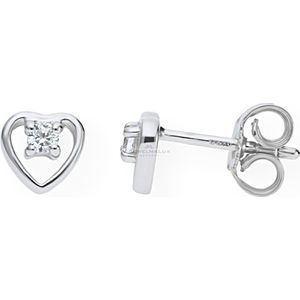 JuwelmaLux Ohrstecker in Silber rhodiniert mit Zirkonia JL20-06-0362