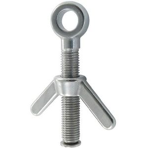 Augbolzen mit Fl&#252;gelmutter, M12x112mm, Edelstahl A4