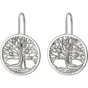Ohrh&#228;nger Baum 925 Sterling Silber 14 Zirkonia Ohrringe Silberohrringe