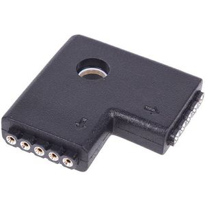 Alphacool Aurora LED RGBW Verbinder 90° - Black EOL