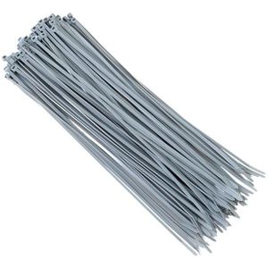 Nylon-Kabelbinder 300x3,6 mm, Silber, 100 Stk