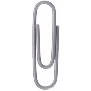 Briefklammer Metall kunststoff&#252;berzogen 26mm grau VE=1000 St&#252;ck