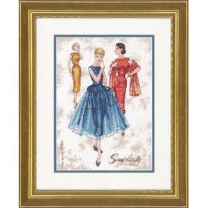 Dimensions Kreuzstich Set ""Vintage"", Z&#228;hlmuster, 22,8x30,4cm