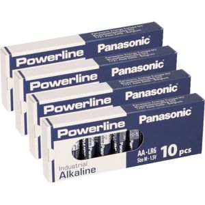 40x MIGNON AA LR6 MN1500 Batterie PANASONIC POWERLINE INDUSTRIAL 3133mAh