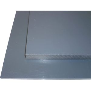 B&amp;T Metall Hart PVC grau Platten 12,0 mm stark im Zuschnitt Gr&#246;&#223;e 300 x 450 mm