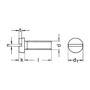 DIN 84 MS M 4 x 50