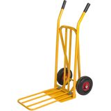 Kongamek Gep&#228;ck- und Sackkarre, klappbar 920x480x1170mm in gelb mit 250kg Tragkraft und Luftbereifung
