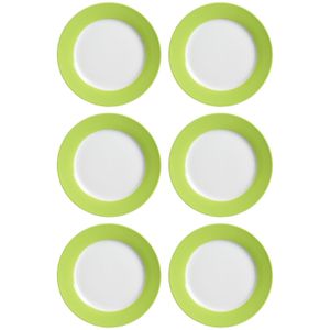 Ritzenhoff &amp; Breker DOPPIO Dessertteller 20 cm gr&#252;n 6er Set