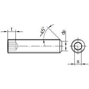 DIN 913 A4 M 6 x 60