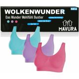 WOLKENWUNDER Das Wunder Wohlf&#252;hl Bustier nahtloser BH Ersatz ohne B&#252;gel 3er Set Gr&#246;&#223;enkategorie=XXL