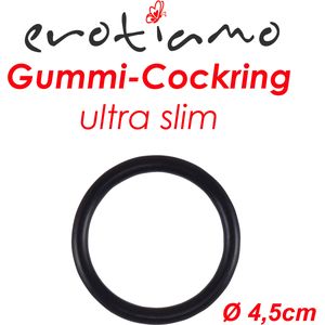 eroTIAMO Gummi-Penisring ultra slim schwarz 4,5cm Penis Potenz Cock Sex Ring