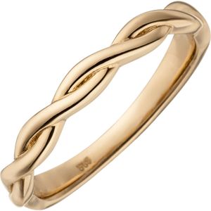 Gr. 56 - Damen Ring geflochten 585 Gold Rotgold Rotgoldring
