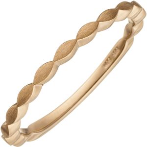 Gr. 60 - Damen Ring zart 585 Gold Rotgold matt Rotgoldring