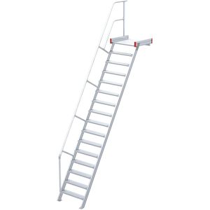 Euroline 511 Podesttreppe 60° 800mm Stufenbreite 14 Stufen