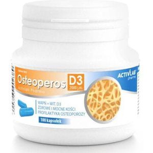 Activlab Pharma Osteoperos D3 Premium Bone Support - 2000 Iu, 100 Capsules