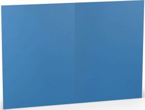 Doppelkarte A5 hoch VE=5 St&#252;ck Stahlblau